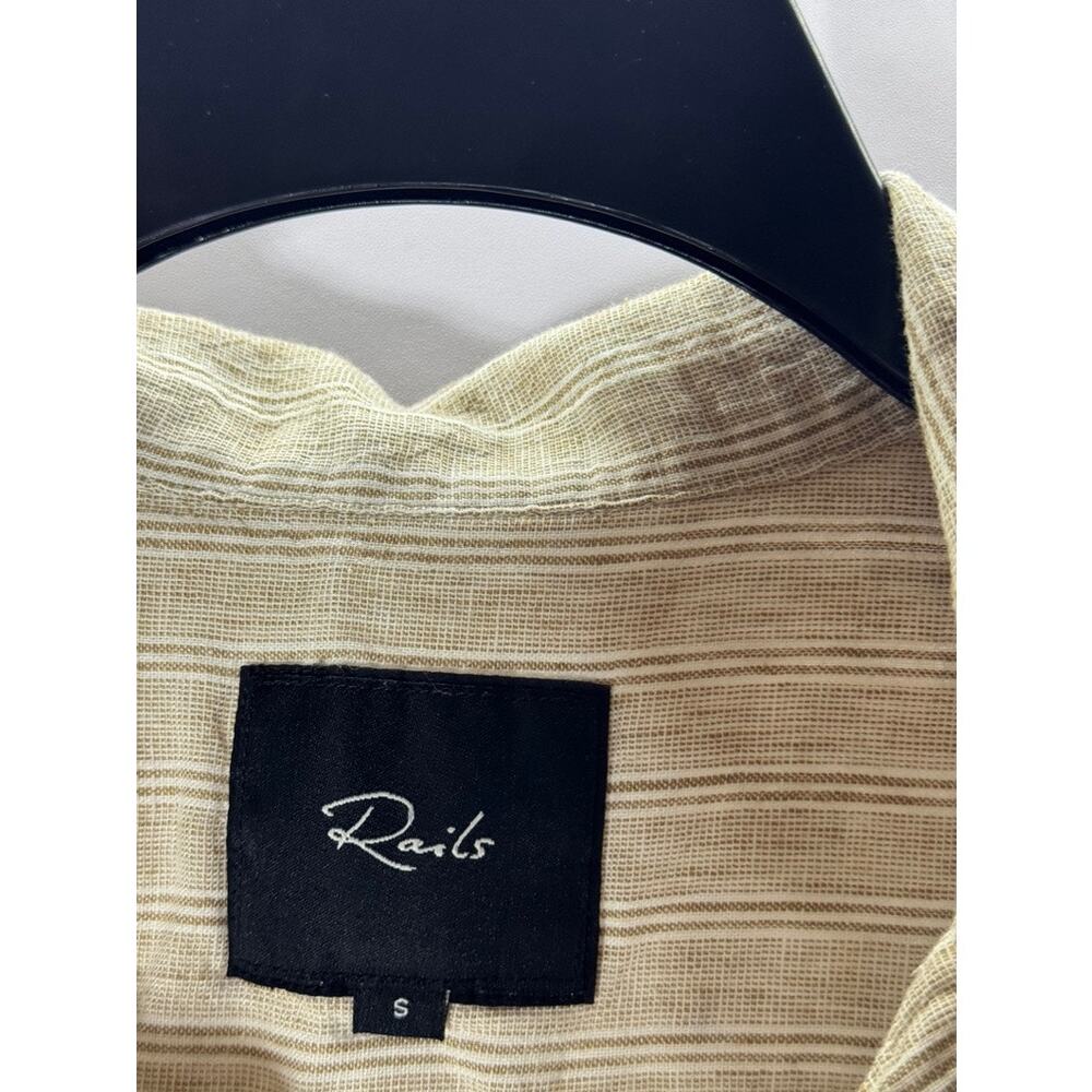 Rails Men's Ivory Toast Stripe Waimea Button-Up S… - image 7